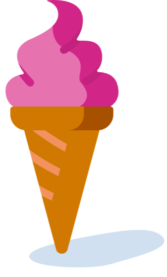 An ice cream cone