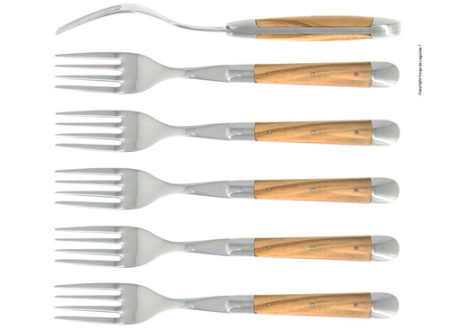 カトラリー24本セット オリーブウッドハンドル |LAGUIOLE