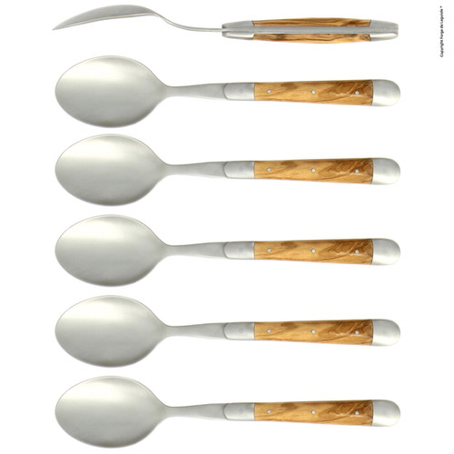 カトラリー24本セット オリーブウッドハンドル |LAGUIOLE