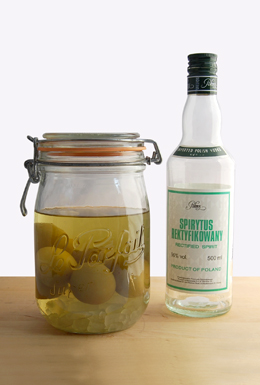 青梅＋スピリタス（ウォッカ）【Le Parfait流梅酒】