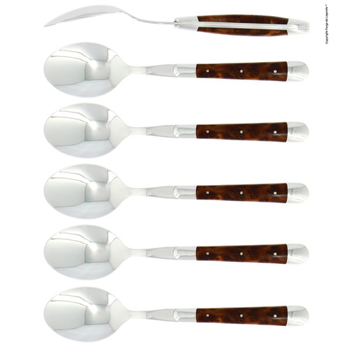 Laguiiole elite カトラリーセット 24本入り シルバー 刻印入り