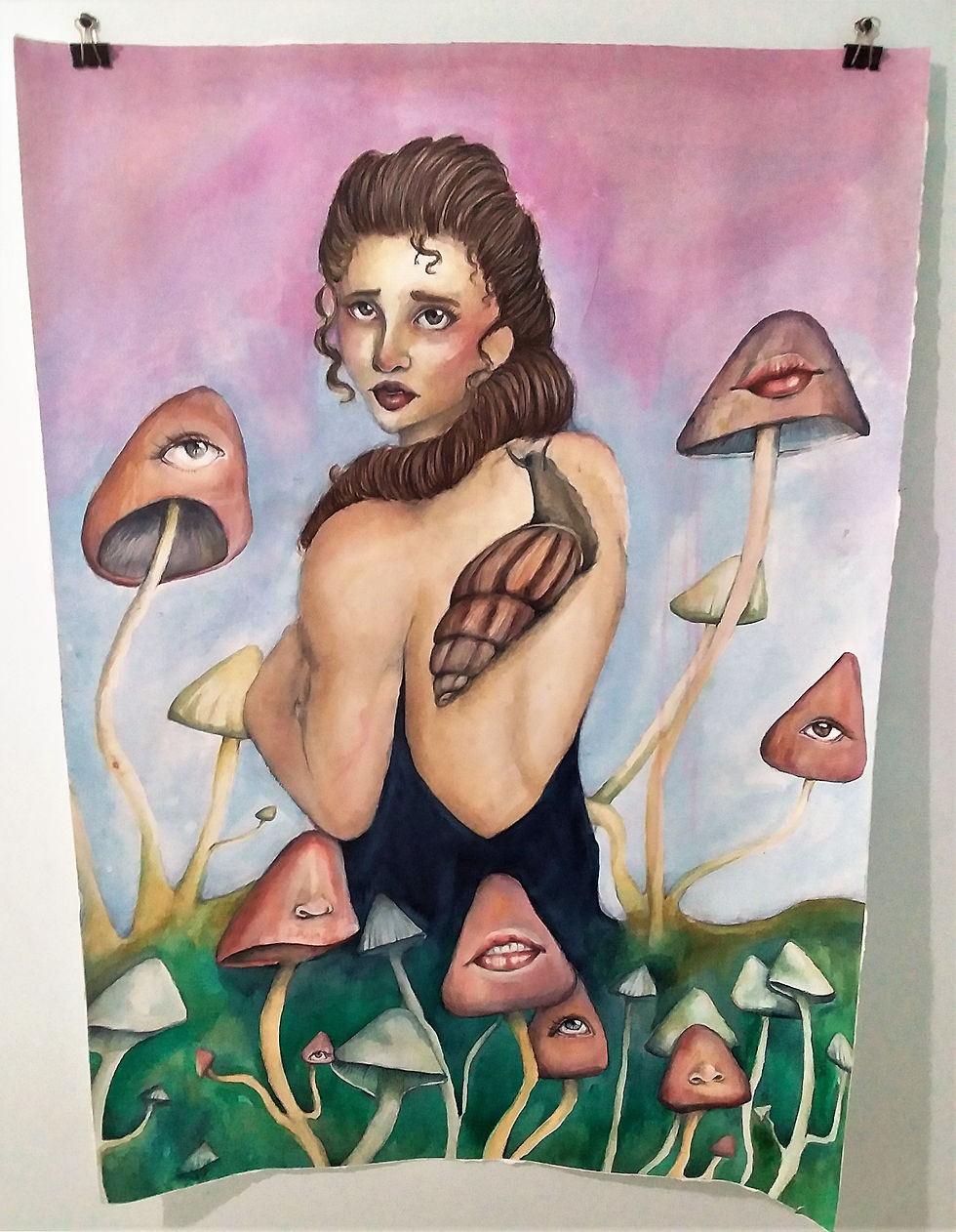 Mushrooms Watercolour