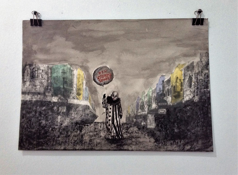 Clown Mixed Media