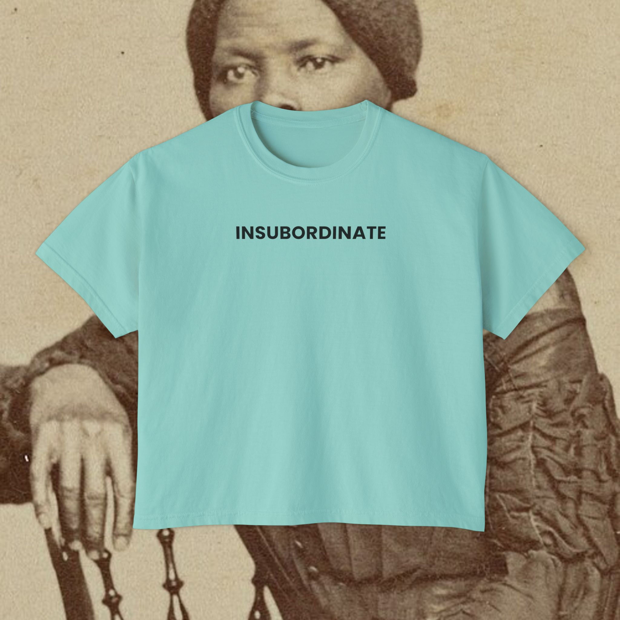 Insubordinate Boxy Cropped Tee