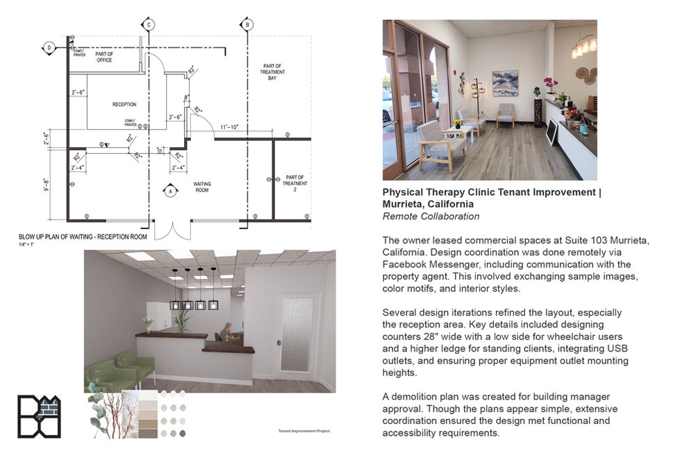 Physical Therapy Clinic - Fit-out to a Unit