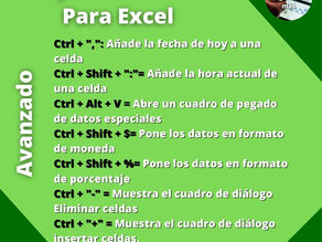 Atajos de Teclado Para Microsoft Excel - Avanzado