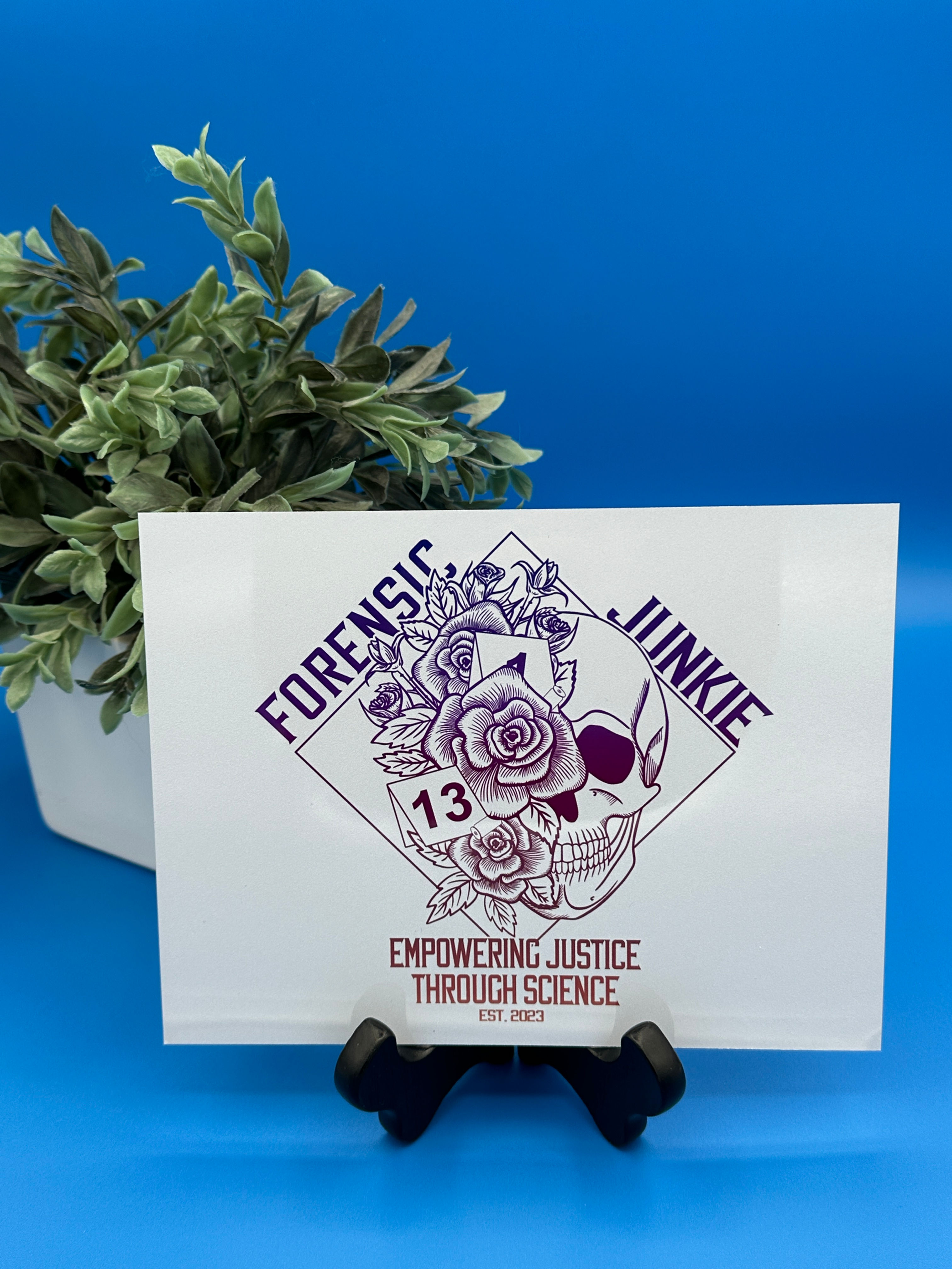 Forensic Junkie Metal Sign