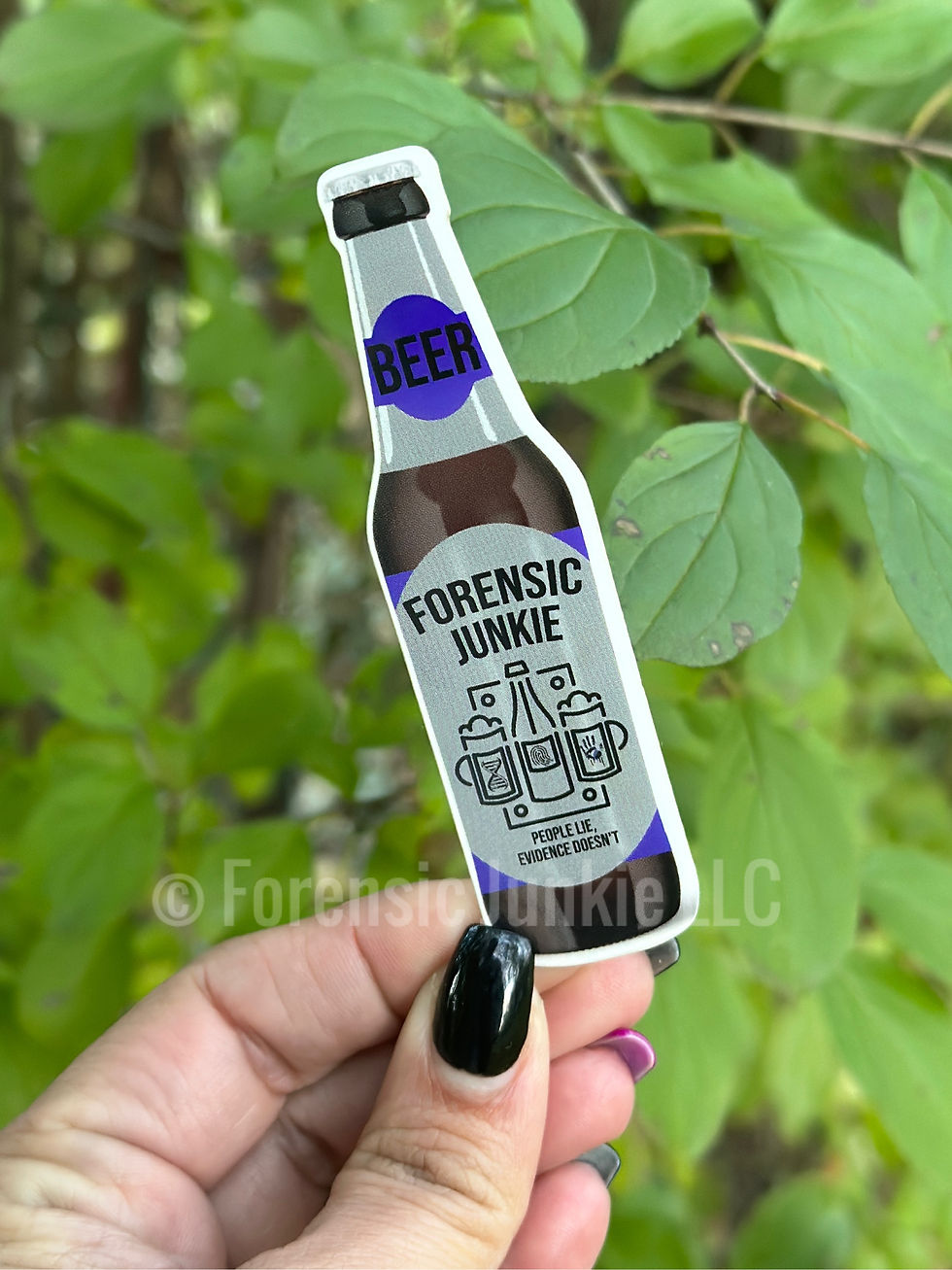 Forensic Junkie Beer Bottle *UV*