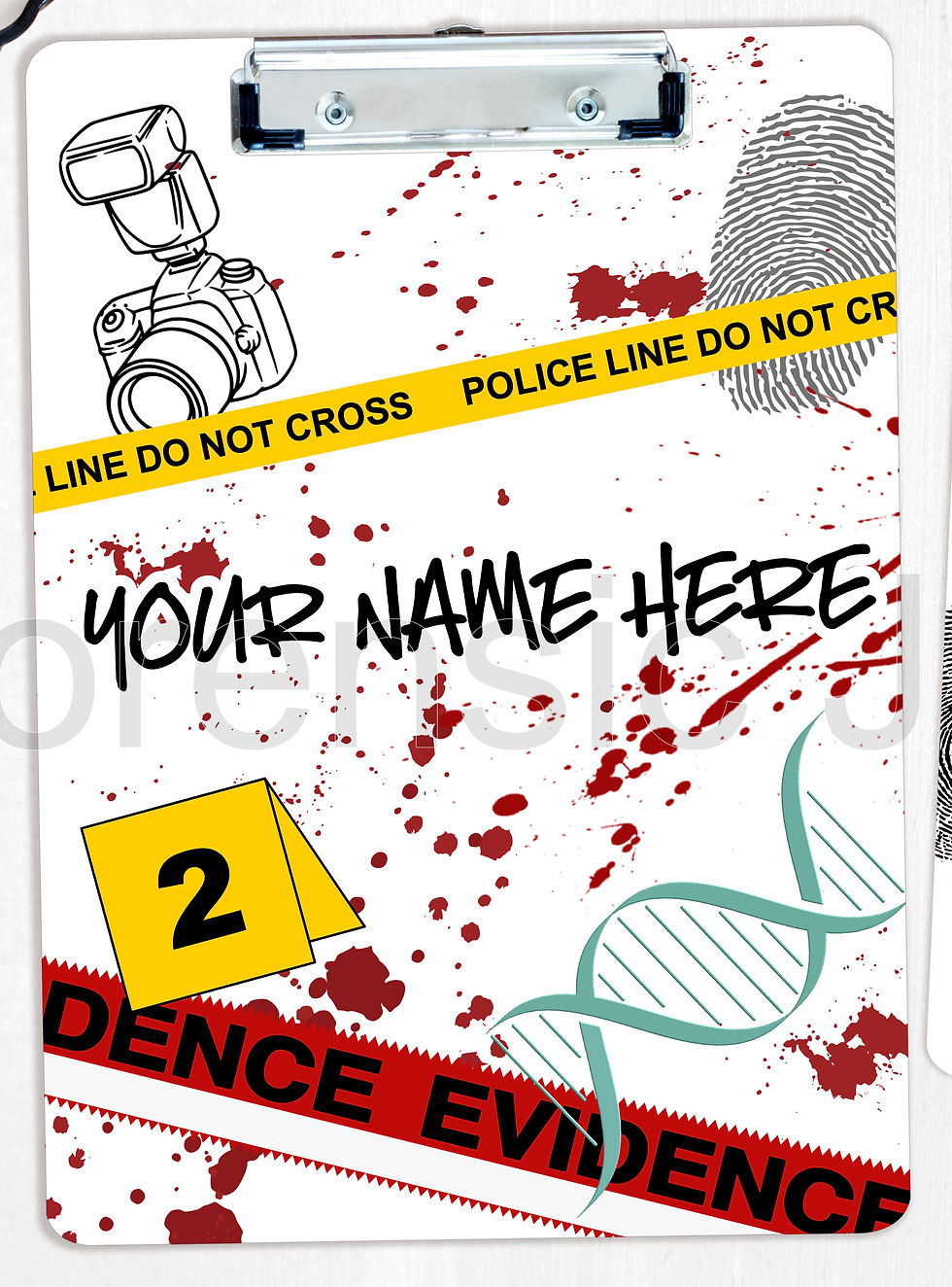 Forensic Junkie Clipboard - Customizable