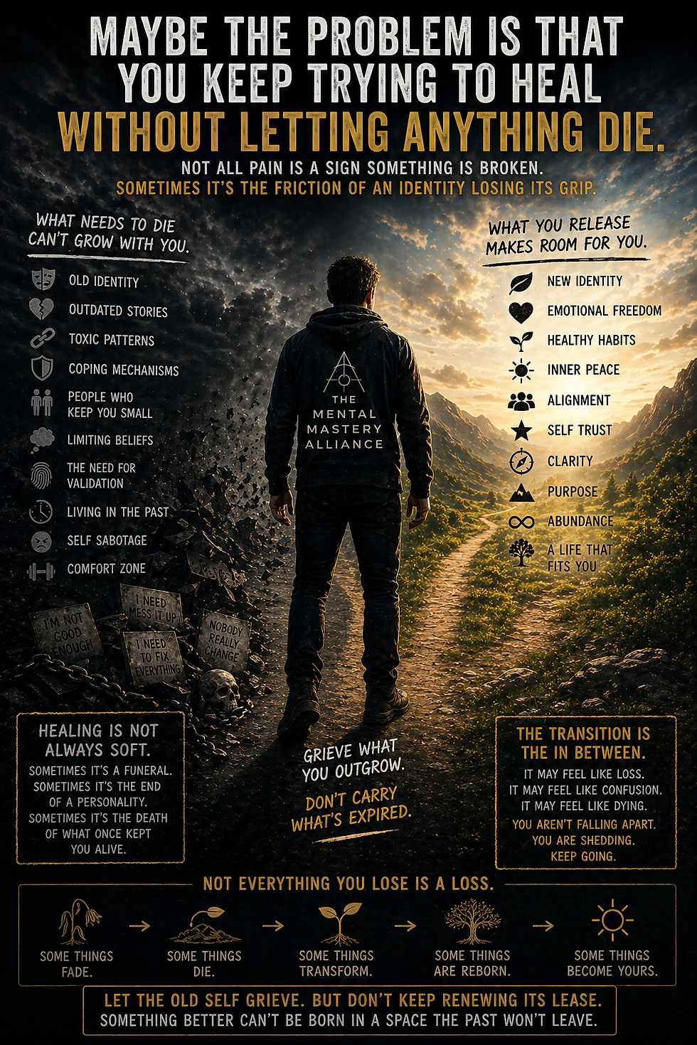 Do you attempt to heal without letting the past go?
