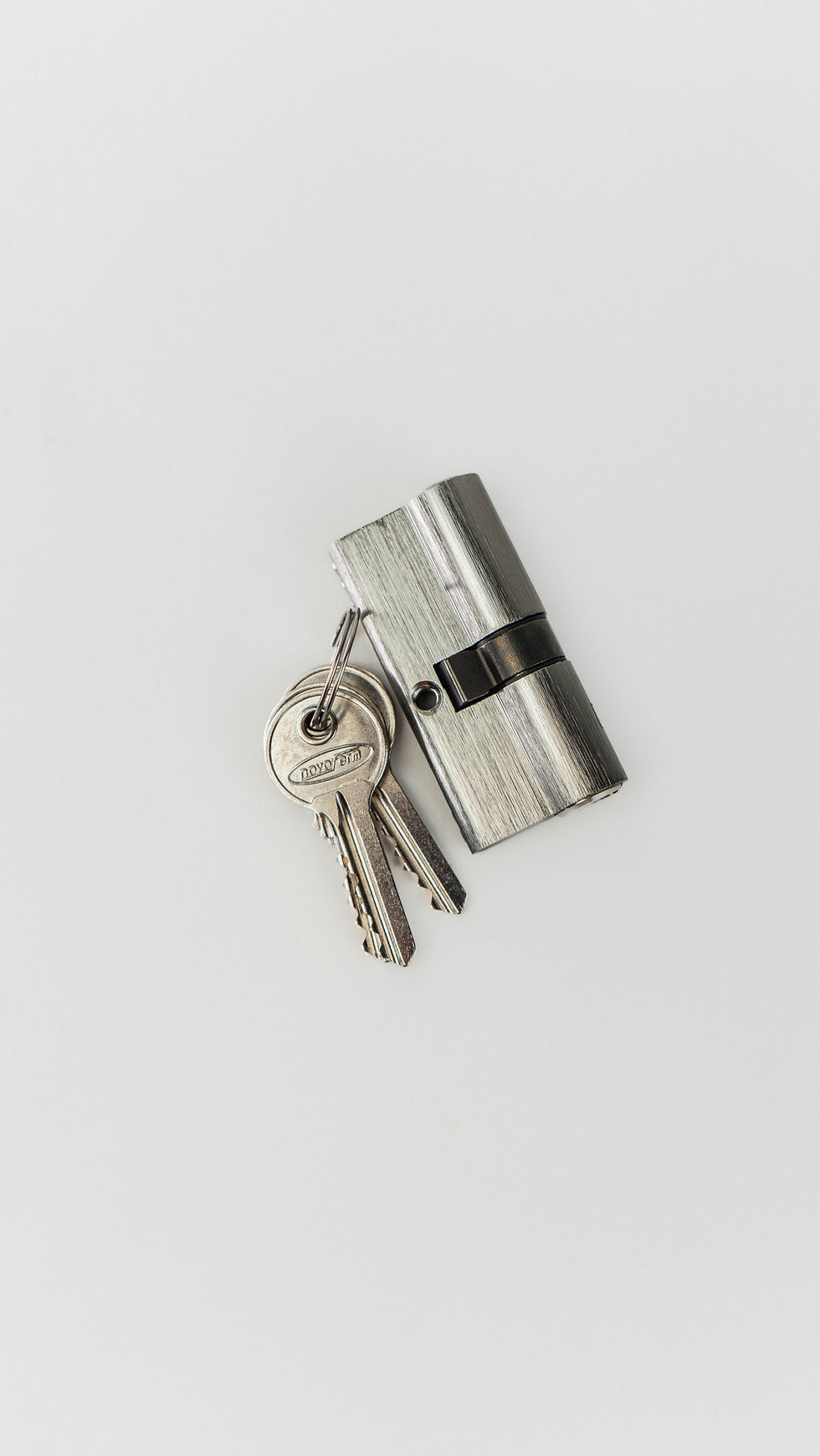 Miniatura: Cilindro y juego de llaves para manecilla Novoferm de puerta multiuso.