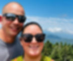 couple at clingman's dome overlook smoky mountain national park