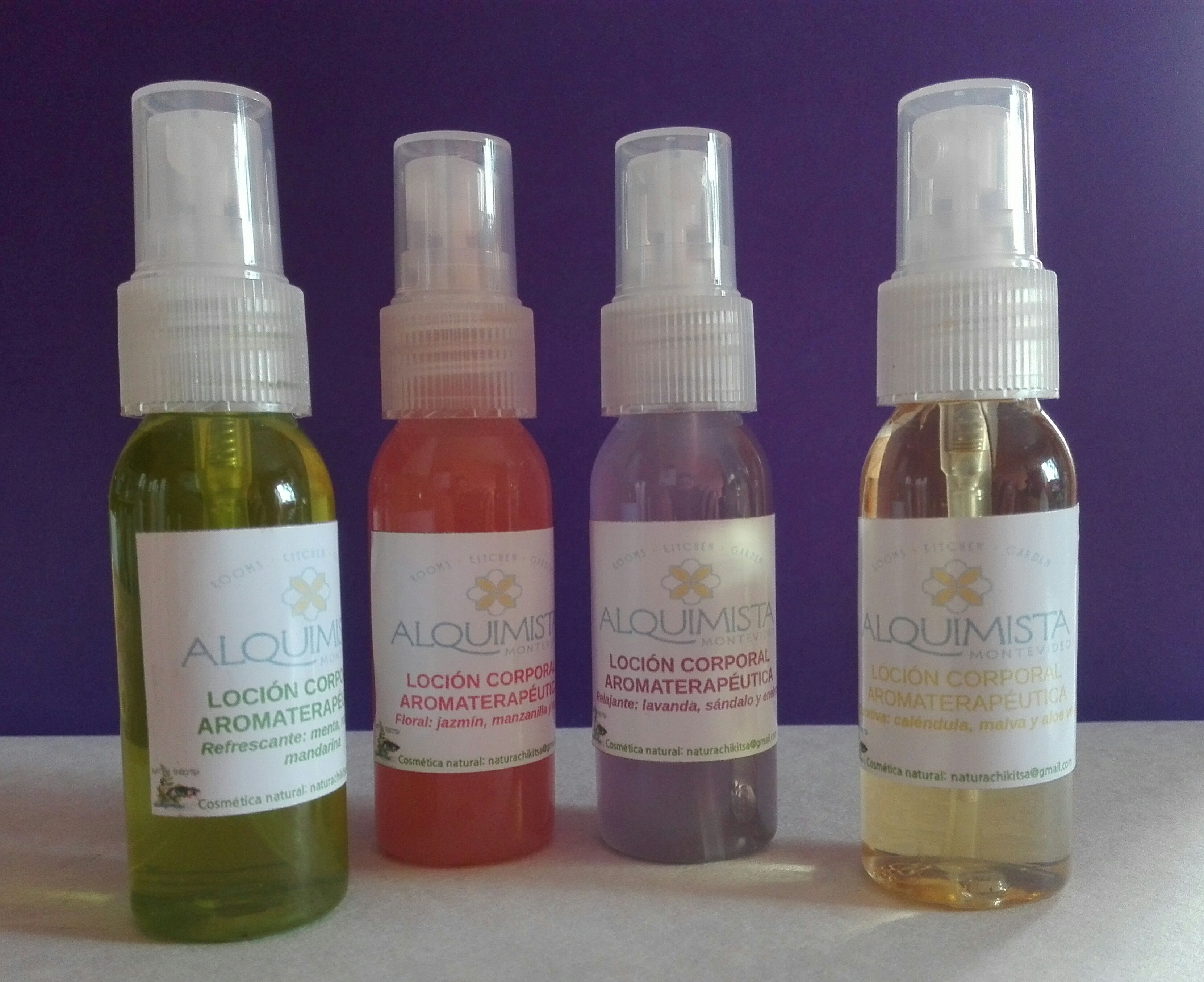 Lociones aromaterapéuticas