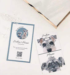 Original business card designs using dog photos | Business card creation for pet lovers