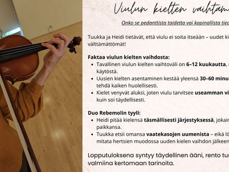Viulun kielten vaihtaminen