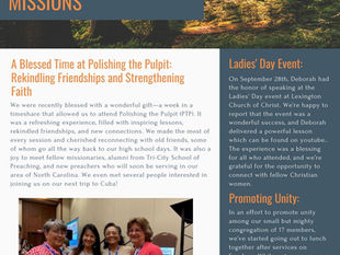 Copy of Just Christians Missions Newsletter November 2024