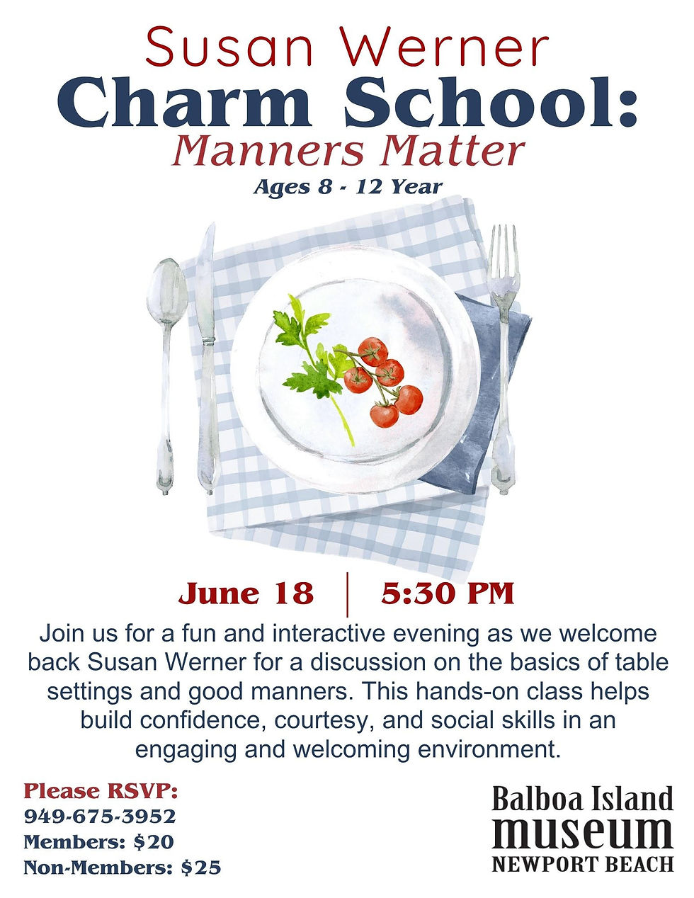 Susan Werner Charm School: Manners Matter