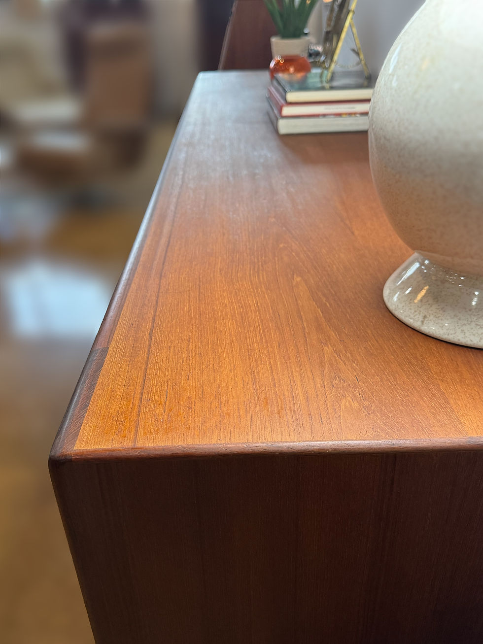 Thumbnail: Danish TeakTambour Door Credenza by Bernhard Pedersen
