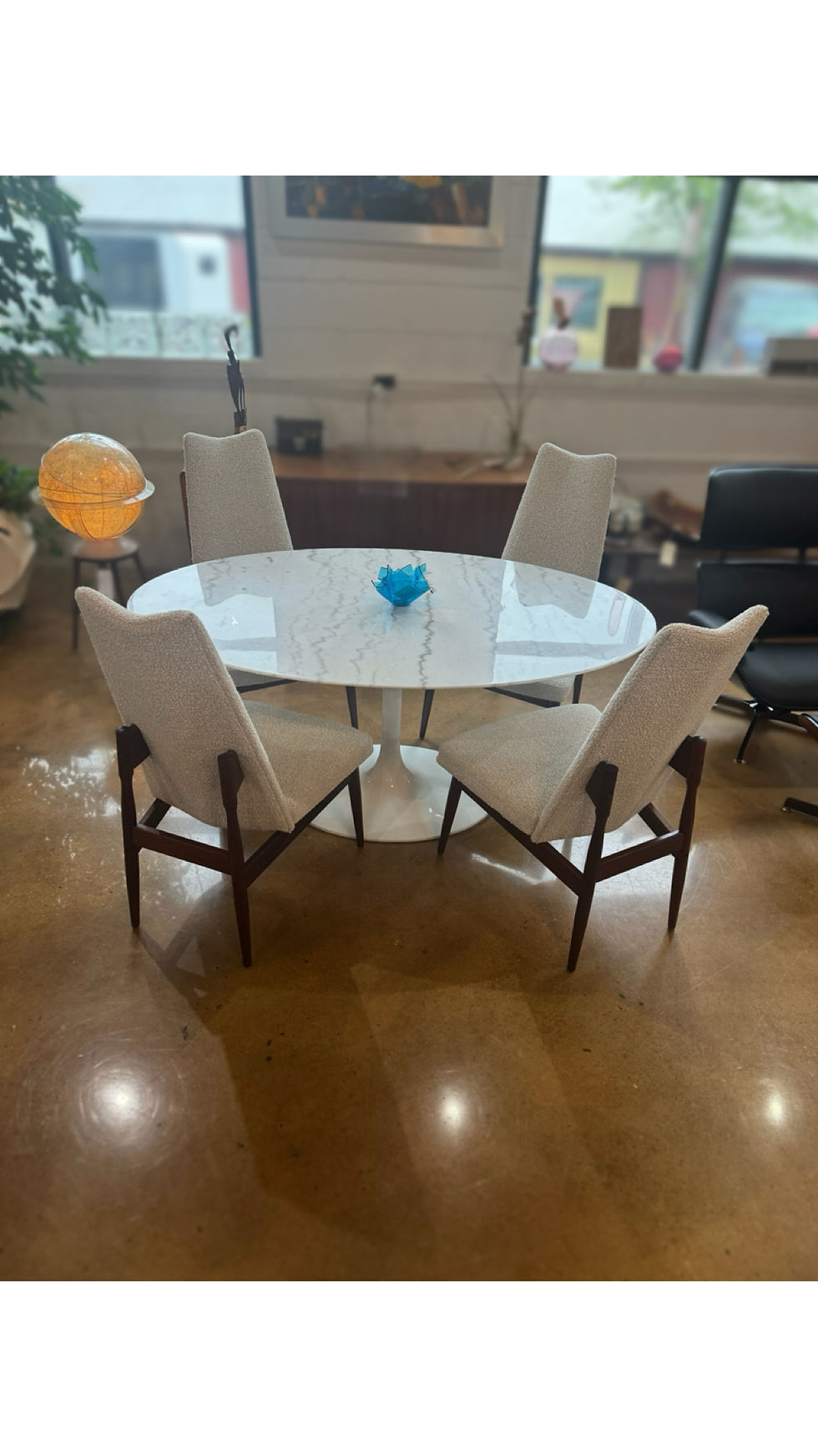 Thumbnail: Modern Solid Marble Tulip Style Dining Table