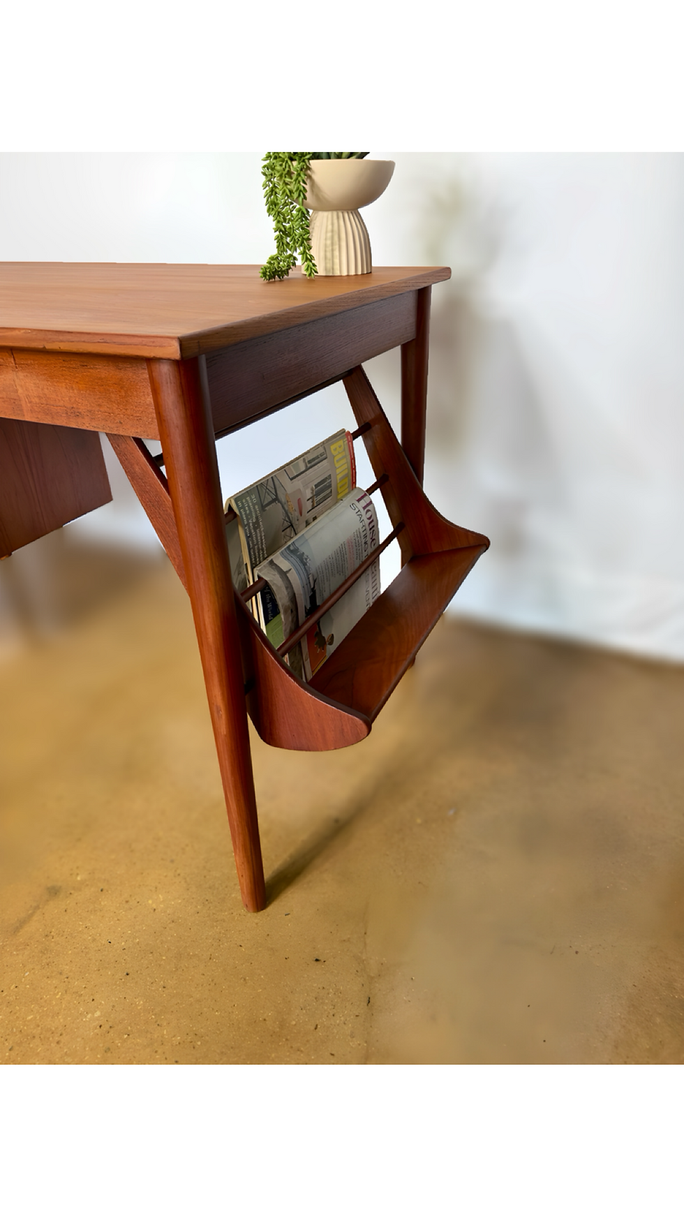 Thumbnail: RARE Danish Teak Desk by Huvmand - Olsen