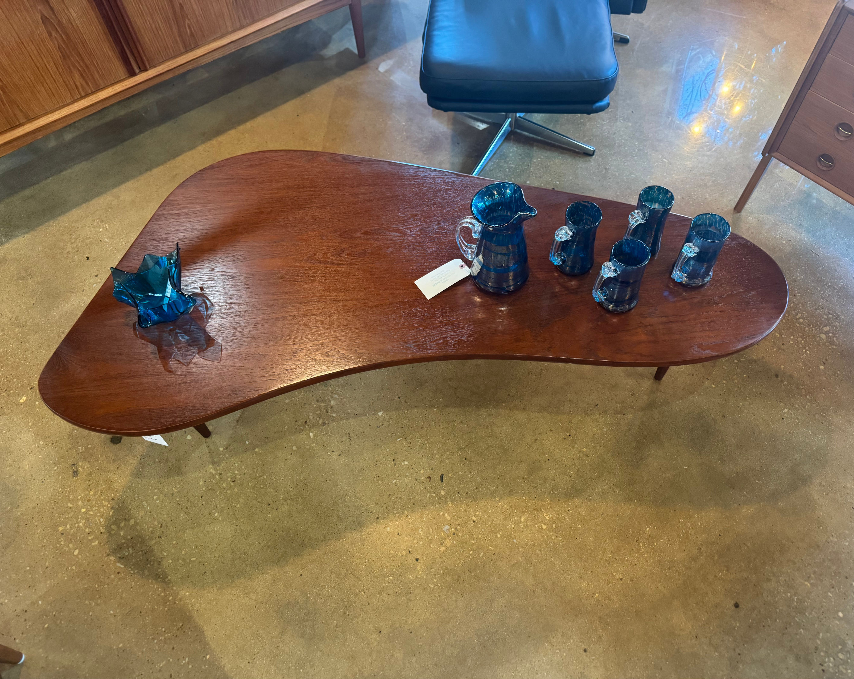 Danish Teak Boomerang Coffee Table