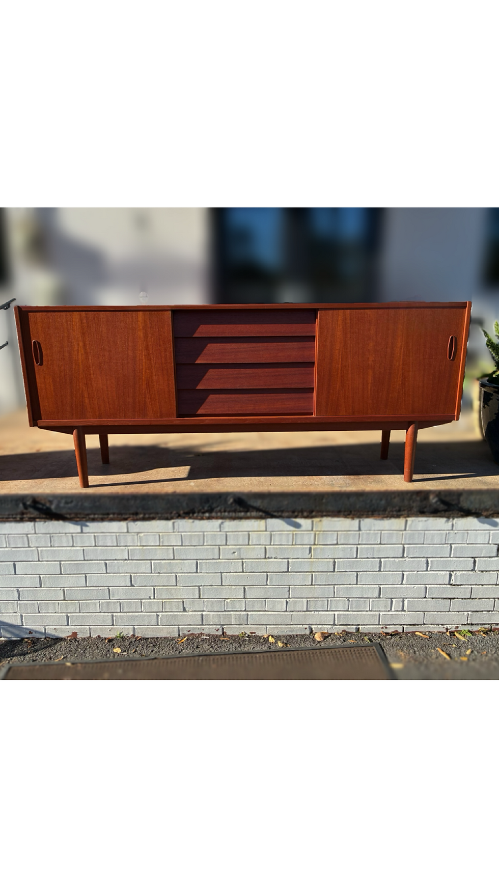 Teak "Trio" Credenza by Nils Jonsson for Troeds Barnum