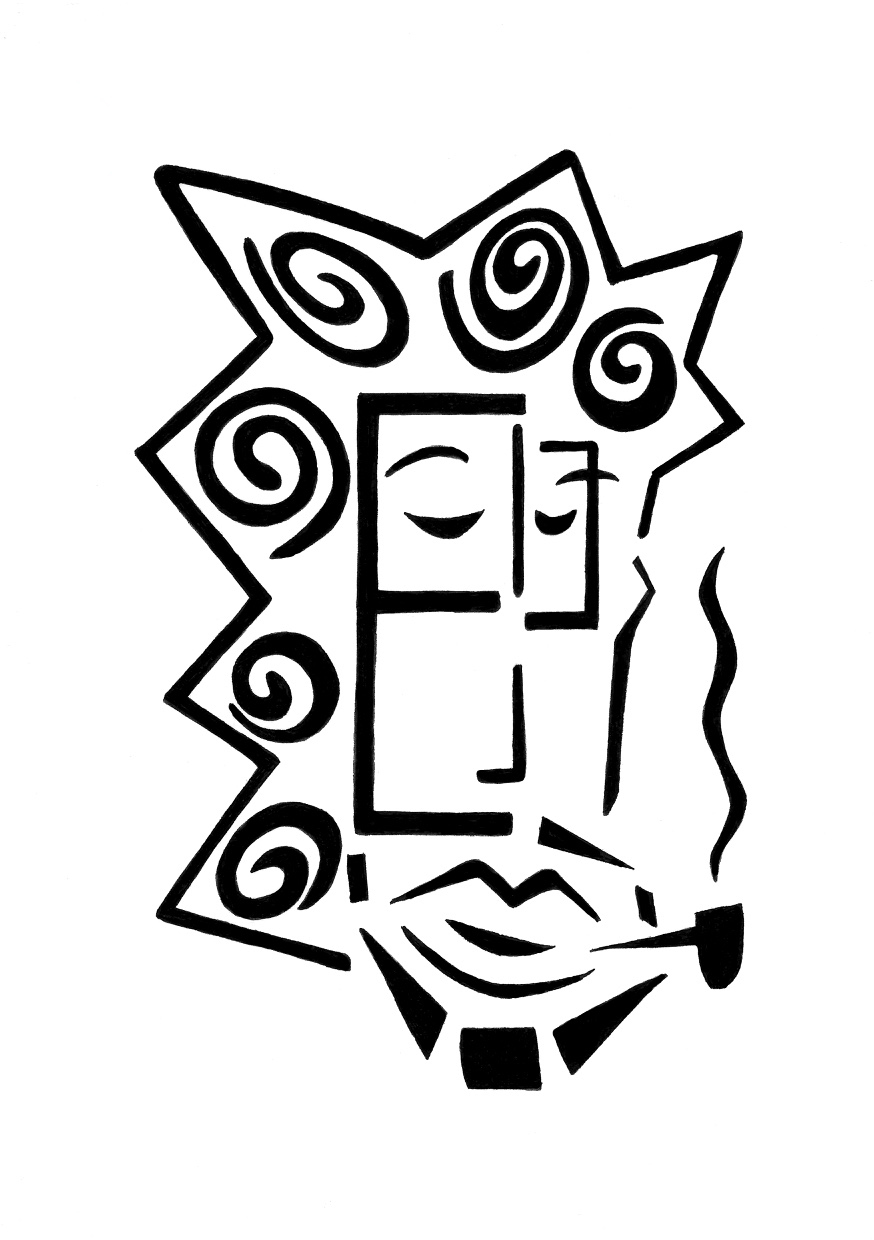 The Letter E (Pipe Smoker)