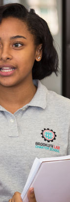 Smart black high schooler at Brooklyn Lab Charter School
