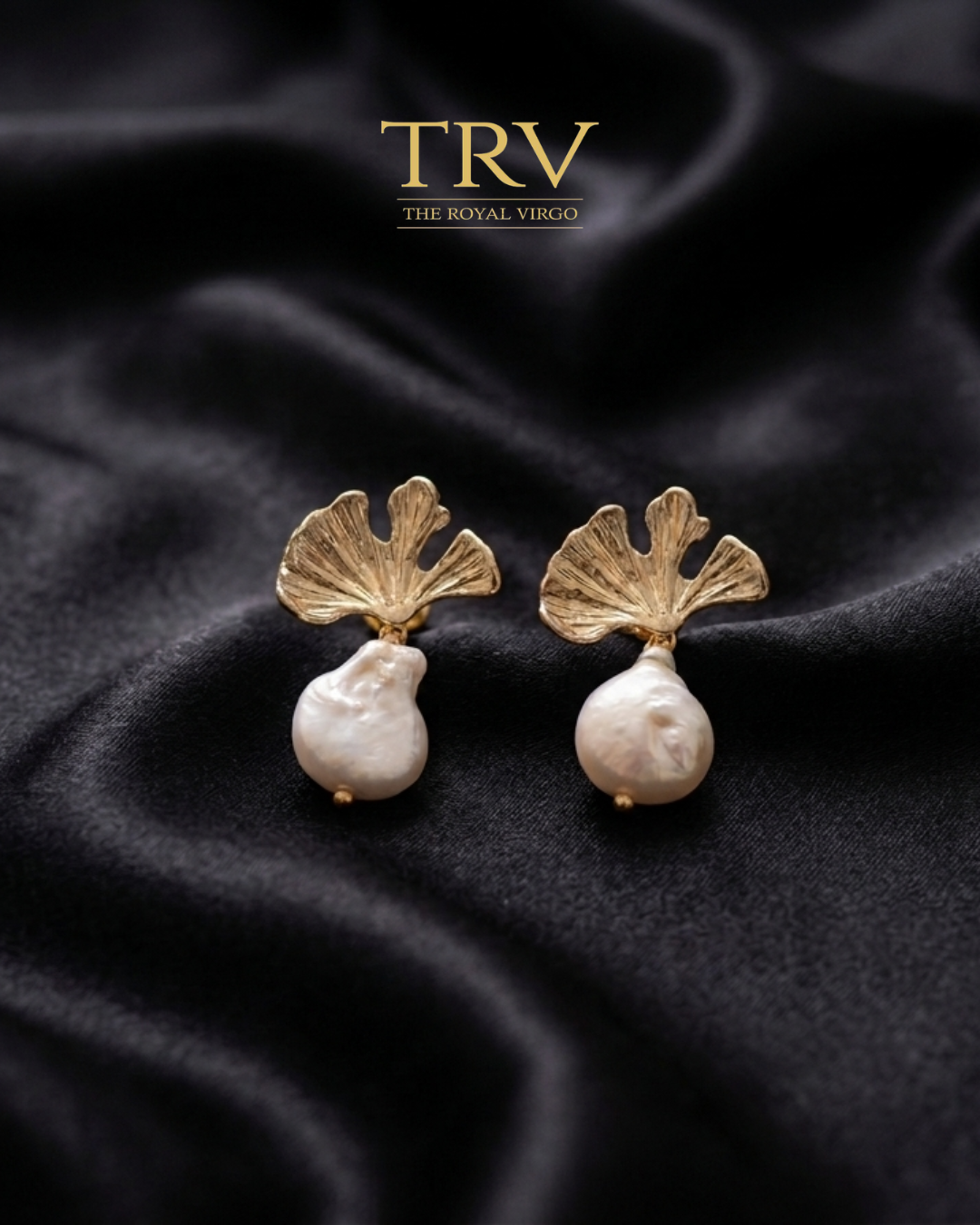 AERPFW001- Bold Fresh water baroque  Pearl Earrings  