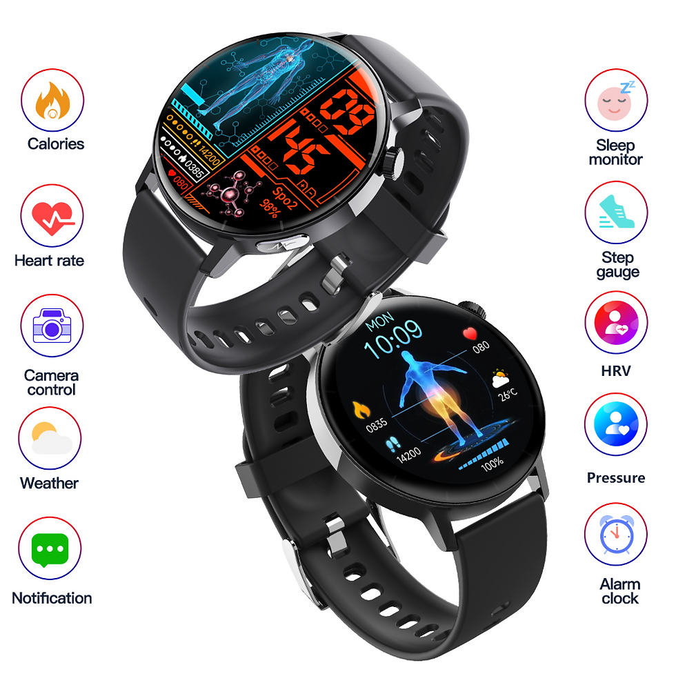 Thumbnail: ECG monitor Smart Watch Non Invasive Blood Glucose Smart Watch with Blood Compon