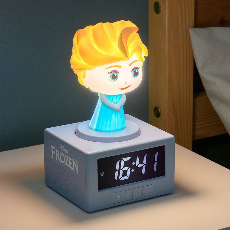 Frozen Elsa digital alarm clock with light