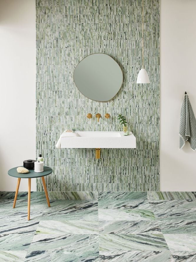 Custom mosaic tiles for unique design statements