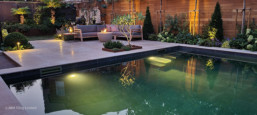Beautiful Pool Tiling in London by ABM tiling