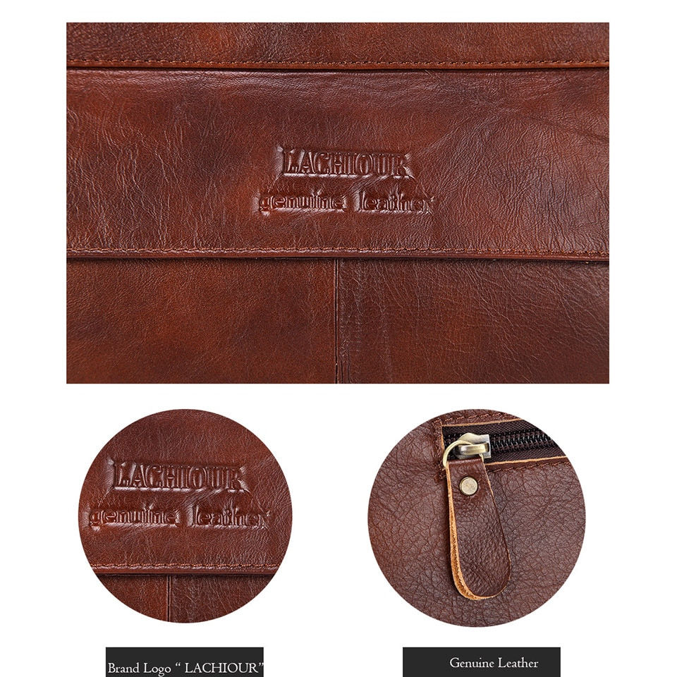 Thumbnail: Lachiour General Leather Tote Bag