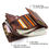 Thumbnail: CONTACT'S Genuine Leather RFID Vintage Wallet  With Coin Pocket