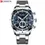 Thumbnail: CURREN Stainless Steel Chronograph Quartz Watch