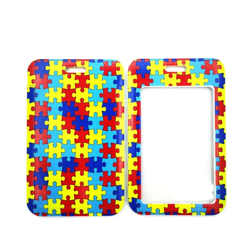 Thumbnail: Autism Pattern Anime Lanyard Badge