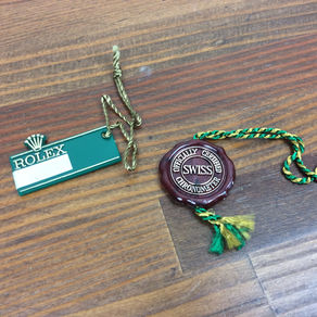 Rolex Vintage 1980's Chronometer Tag & Green Hang Tag