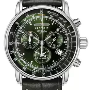 Zeppelin 8680-4 100Anniversary Jahre Chronograph Green Dial Watch + Free Post $565 with best offers.