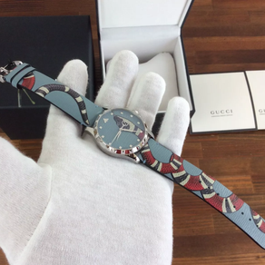 Gucci G-Timeless YA1264080 Blue Kingsnake Head Print Men's Watch + Free Post $718 with best offers.
