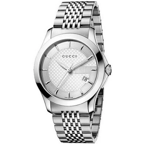 Gucci G-Timeless YA126401 Silver Tone Quartz Men's Watch + Free Post $628 with best offers.
