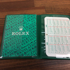 Rolex Vintage Calendar Card 1988/1989 + Card Holder + Cert Booklet