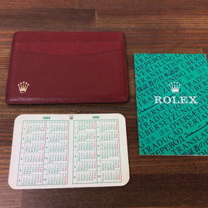 Rolex Vintage Calendar Card Holder Set 1989/1990 + Cert Booklet