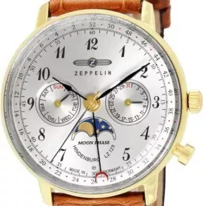 Zeppelin 7039-1 Hindenburg Moon Phase Men's Watch + Free Post $403 with best offers.