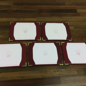 Rolex Vintage Note Pad Holders/Notes set of 5