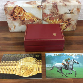 Rolex Datejust Vintage Watch Box 1990 + Booklets
