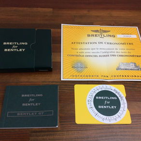 Breitling for Bentley Manual Bentley GT + Slide Rule Certificate
