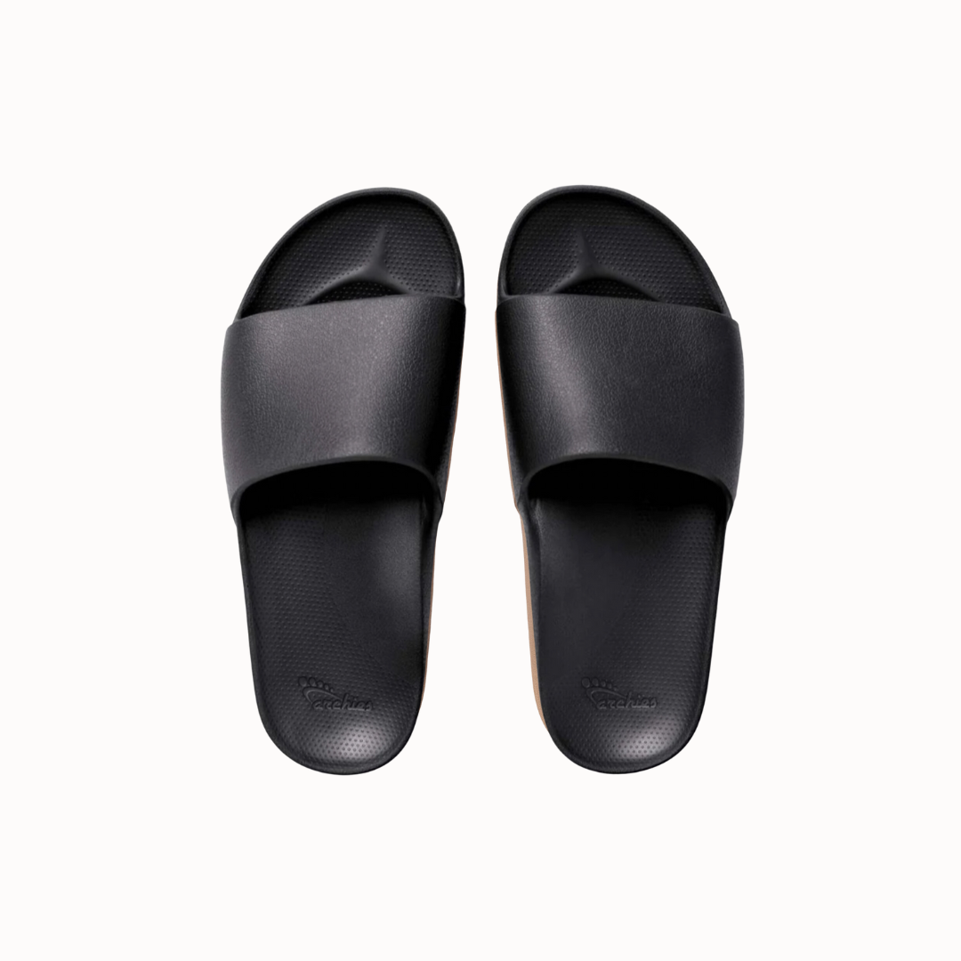 Archies Arch Support Slides -Black