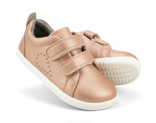 bobux grass court rose gold