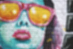 Graffiti of Woman with Glasses